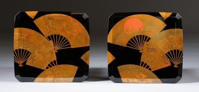 Kanshijû set  (traditionele confectionery boxes) - Gelakt, Antiek en Kunst, Antiek | Overige Antiek