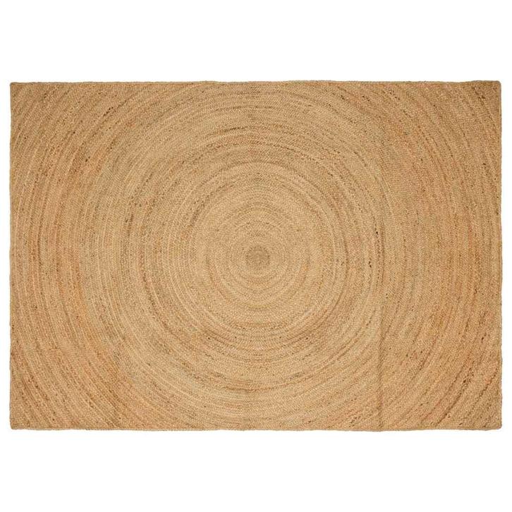 vidaXL Vloerkleden Rechthoekig Bruin 200 x 290 cm Jute, Huis en Inrichting, Stoffering | Tapijten en Vloerkleden, Nieuw, Verzenden