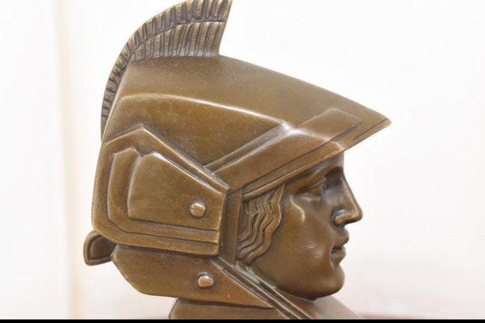 sculptuur, Mythology mascotte Minerva brons - 17 cm - Brons, Antiek en Kunst, Kunst | Designobjecten