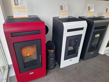 pelletkachel 12 tot 16 kw zwaar model Angeli beschikbaar voor biedingen