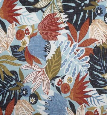Double largeur. Tissu exclusif de végétation fond marin pour
