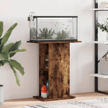 vidaXL Aquariumstandaard 60,5x36x72,5 cm bewerkt hout, Dieren en Toebehoren, Vissen | Aquaria en Toebehoren, Verzenden, Nieuw