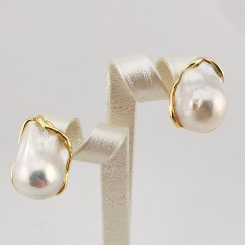 Perle - Argent 925 - Boucles doreilles - Artisanat italien, Verzamelen, Mineralen en Fossielen