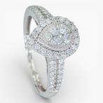 Sans prix de réserve - Bague - 14 carats Or blanc, IGI, Handtassen en Accessoires, Ringen, Nieuw