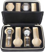 Nieuwe Horlogebox Voor 8 Horloges Zwart, Maison & Meubles, Ophalen of Verzenden