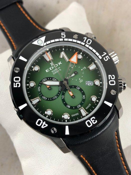Edox - CO-1 Chronograph - 10242-TIN-VIN - Heren - 2020+, Handtassen en Accessoires, Horloges | Heren
