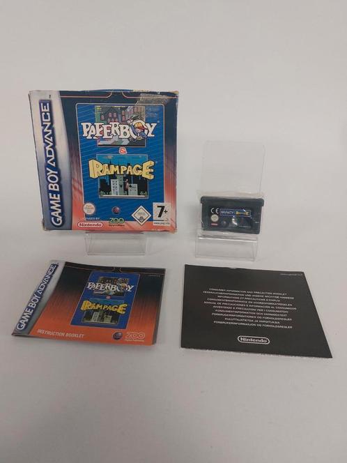 Paperboy & Rampage Boxed Game Boy Advance, Games en Spelcomputers, Games | Nintendo Game Boy, Zo goed als nieuw, Ophalen of Verzenden