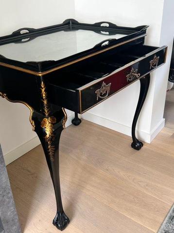 Console - Bois - Table en laque de style chinoiserie