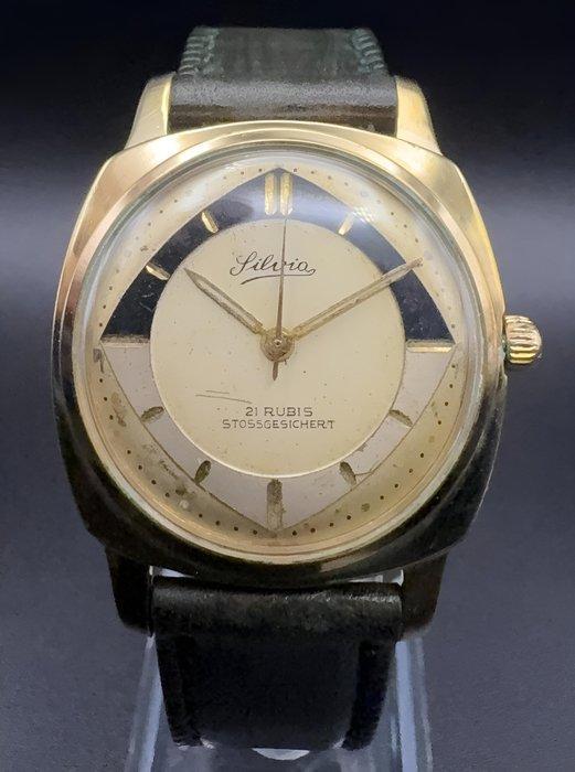 Silvia - Manual Wind cal. PUW 360 - Zonder minimumprijs -, Handtassen en Accessoires, Horloges | Heren