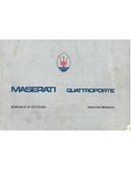 1981 MASERATI QUATTROPORTE WERKPLAATSHANDBOEK, Auto diversen, Handleidingen en Instructieboekjes