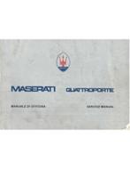 1981 MASERATI QUATTROPORTE WERKPLAATSHANDBOEK