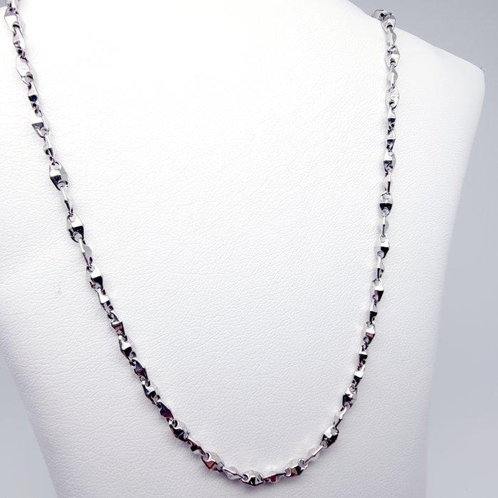 Halsketting - 18 karaat Witgoud, Handtassen en Accessoires, Kettingen