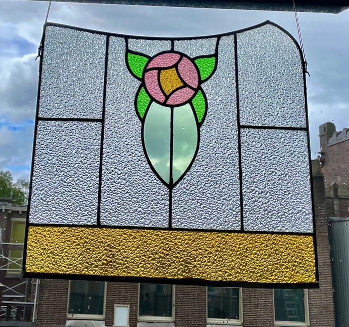 Glas-in-loodraam - 1960-1970, Antiek en Kunst, Curiosa en Brocante