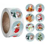 500 Kerst Stickers Op Rol - 2.5cm - Kerststickers -, Verzenden, Nieuw