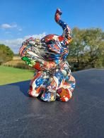 Statue, street Art happy elephant - 30 cm - polyresin