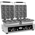 Donutijzer | DONATO | Dubbel | Mini Donuts (Ø80mm) |, Zakelijke goederen, Verzenden, Nieuw in verpakking