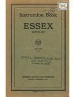 1927 ESSEX SUPER SIX INSTRUCTIEBOEKJE ENGELS