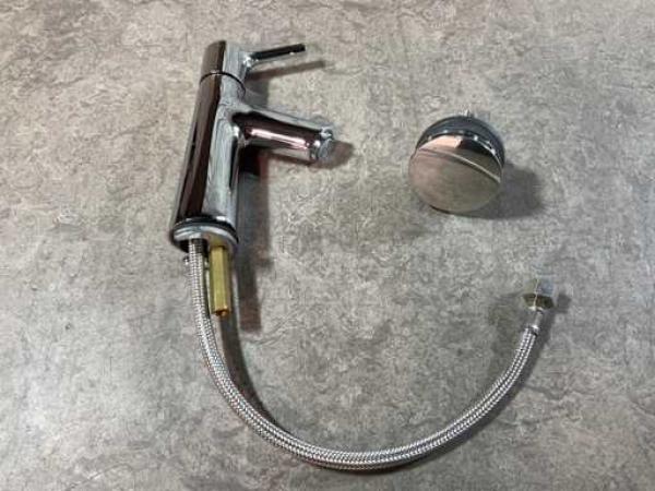 Veiling - Hansgrohe wastafelkraan met afvoerplug chroom, Doe-het-zelf en Bouw, Sanitair