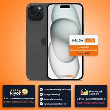iPhone 15  256 GB / Met 5 gratis accessoires beschikbaar voor biedingen
