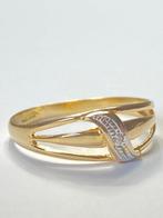 Zonder Minimumprijs - Ring - 18 karaat Geel goud Diamant, Handtassen en Accessoires, Ringen, Nieuw