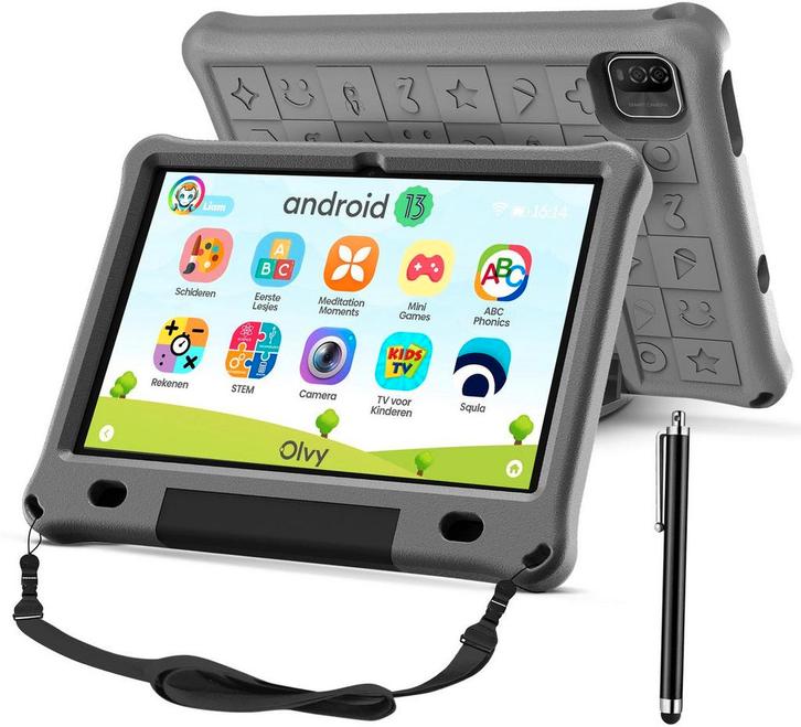Olvy Kindertablet PRO - 6000 mAh - Vanaf 3 Jaar - 128GB - 4G, Kinderen en Baby's, Speelgoed | Overig, Verzenden