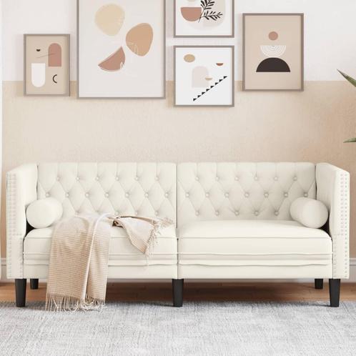 vidaXL Tweezitsbank Chesterfield-stijl en bolsters fluweel, Huis en Inrichting, Zetels | Zetels, Nieuw, Verzenden