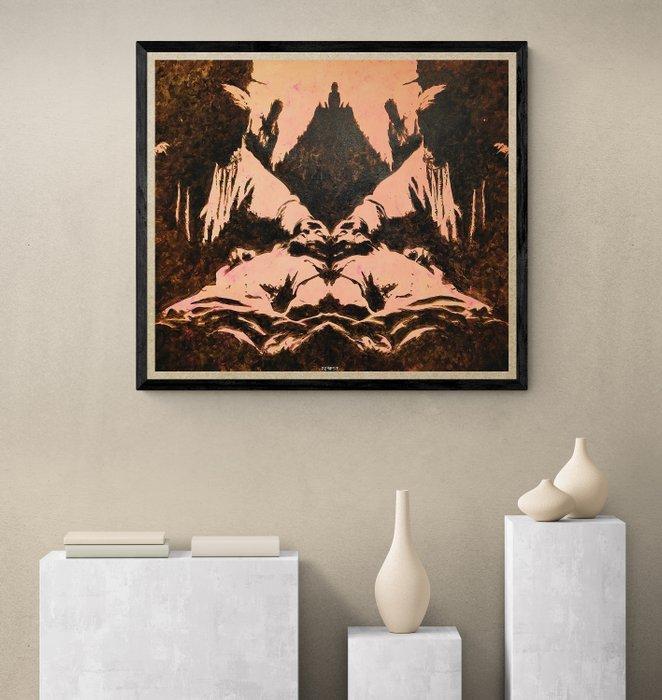729psf - Jesús Sanando 81,5 x 93cm, Antiek en Kunst, Kunst | Schilderijen | Modern