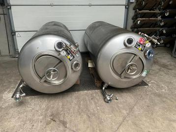 Online veiling: DRU-BV 110M 2x Rvs Biertank Opslagtank beschikbaar voor biedingen