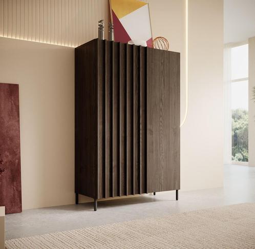 Meubella Dressoir Paz donker eiken 90 cm, Huis en Inrichting, Kasten | Dressoirs, 25 tot 50 cm, Nieuw, 50 tot 100 cm, Verzenden