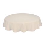 Nappe de Table Ronde Off White Beige 275cm Ø - Treb SP, Maison & Meubles, Verzenden