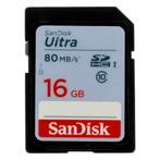 SanDisk Ultra 32gb SD kaart 80/mb’s met garantie, Audio, Tv en Foto, Overige Audio, Tv en Foto, Ophalen of Verzenden, Gebruikt