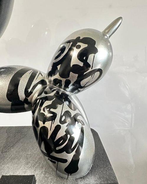 Daluxe Art - 1999 • Balloon Dog – Black & Silver Pop Art, Antiek en Kunst, Kunst | Schilderijen | Modern