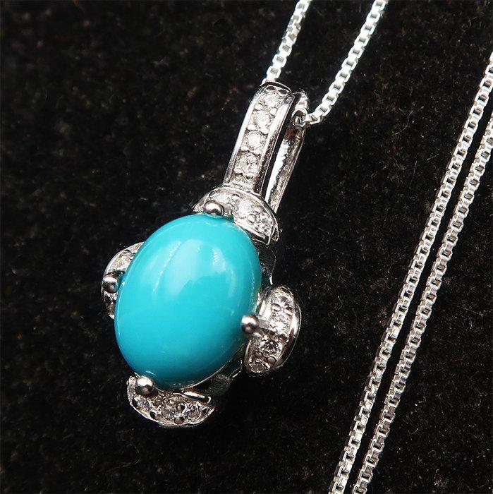 Turquoise - Zilver, Zilveren ketting 925 en Turkoois, Antiek en Kunst, Antiek | Boeken en Manuscripten