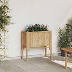 vidaXL Verhoogde plantenbak Bruin 70 x 35 x 70 cm Bamboe, Tuin en Terras, Verzenden, Nieuw