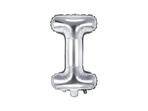 Folie Ballon Letter I Zilver Leeg 35cm, Hobby en Vrije tijd, Feestartikelen, Nieuw, Verzenden