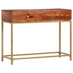 vidaXL Wandtafel 100x35x76 cm massief acaciahout, Huis en Inrichting, Tafels | Bijzettafels, Verzenden, Nieuw