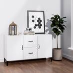 vidaXL Dressoir 100x36x60 cm bewerkt hout hoogglans wit, Huis en Inrichting, Verzenden, Nieuw