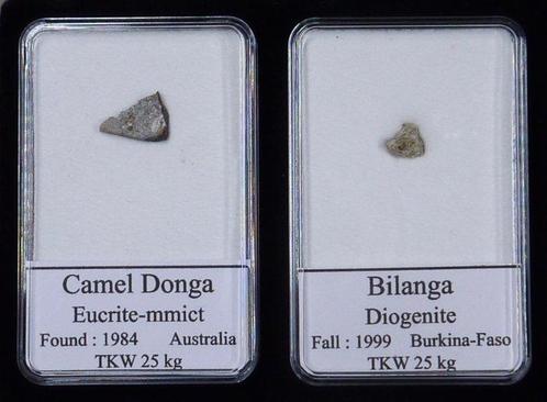 Collection de 20 météorites différentes en boîte - Chutes et, Verzamelen, Mineralen en Fossielen