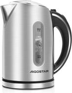 Waterkoker - Retro - RVS - met LED - 1.7L - 2200W - Zilver, Huis en Inrichting, Verzenden, Nieuw