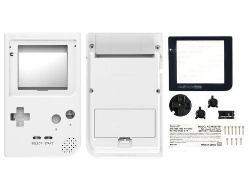 Gameboy Pocket Shell - White/Black, Consoles de jeu & Jeux vidéo, Consoles de jeu | Nintendo Game Boy, Envoi