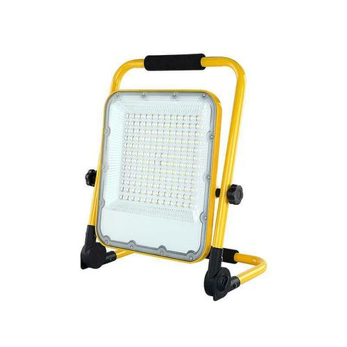 AANBIEDING LED Accu Bouwlamp Floodlight 100 Watt Daglicht, Doe-het-zelf en Bouw, Bouwverlichting, Lamp met armatuur, Nieuw, 50 tot 200 watt