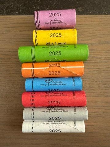Luxemburg. Coin Roll 2025 (320 coins) in 8 rolls (Zonder, Postzegels en Munten, Munten | Europa | Euromunten