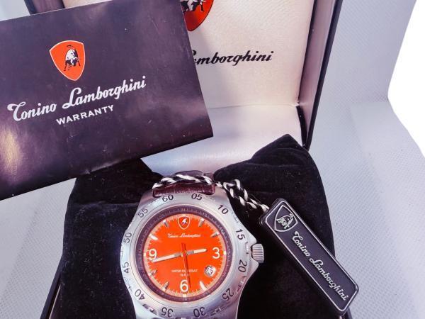 Veiling - Tonino Lamborghini | Zwitsers Uurwerk Orange Dial, Bijoux, Sacs & Beauté, Montres | Hommes
