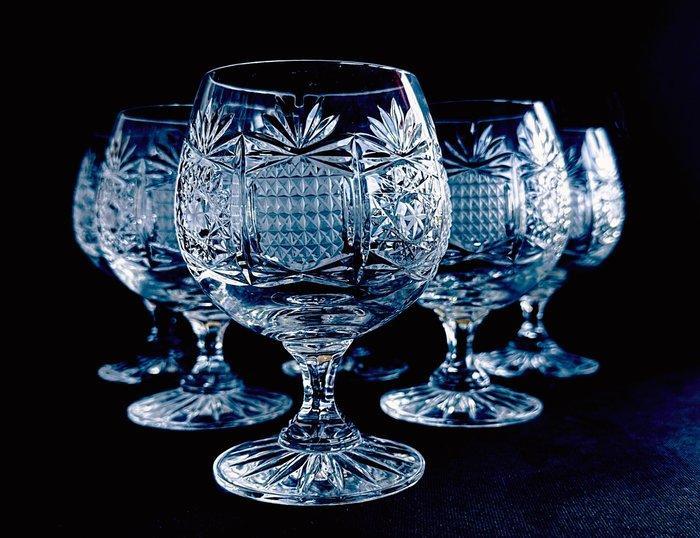 Wijnglas (6) - Ajka Crystal, Hongarije - Set van 6, Antiquités & Art, Antiquités | Meubles | Tables