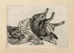 Wenceslaus Hollar (1607-1677) - Three boars and a deer -