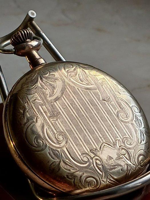 Waltham, Full Hunter, Damascato - 1850-1900, Antiek en Kunst, Antiek | Klokken