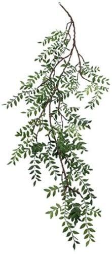 Large Ruscus Leaf Trail Zijden Groen Hanger vuller 120 cm, Huis en Inrichting, Woonaccessoires | Kunstplanten en Kunstbloemen