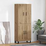 vidaXL Highboard 2 pcs Artisan Eiken Gefabriceerd Hout en, Huis en Inrichting, Kasten | Dressoirs, Verzenden, Nieuw