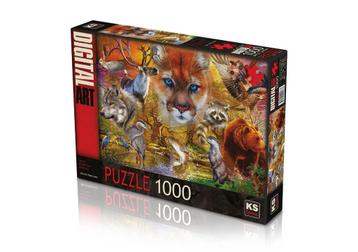 Legpuzzel North American animals 1000 stukjes beschikbaar voor biedingen