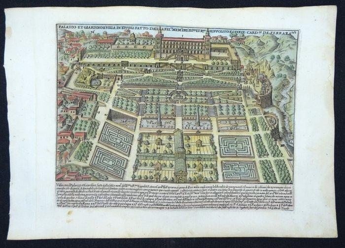 Italië - Tivoli, Villa dEste; Giacomo Lauro - Palazzo et, Boeken, Atlassen en Landkaarten